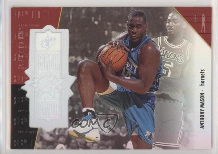 1998-99 SPx Finite Star Power Spectrum 17/250 Anthony Mason #138 0ex8
