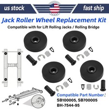 Jack Roller Wheel For Lift Rolling Jacks Rolling Bridge Sb700005 Set Of 4