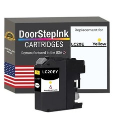 DoorStepInk Compatible Ink Cartridges For Brother LC20E Yellow-USA