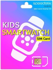 No Contract Smartwatch SIM Card - Triple Cut for All Devices, Global Network