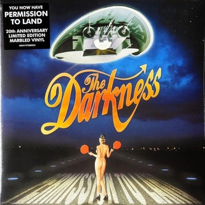 The Darkness - Permission To Land Limited Blue Black Marbled Vinyl New Sealed