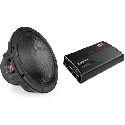 MTX 7512-22 75-Series 12'' Subwoofer + MTX JH10001 1100W Amplifier