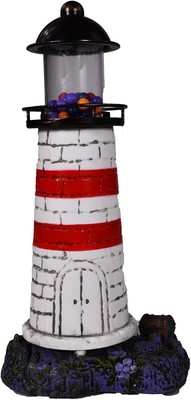 Penn-Plax Deco-Replicas Aerating Lighthouse Ornament - for Multicolor 