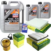 Mann Inspektionspaket 7L Liqui Moly Top Tec 5W-30 FüR Toyota RAV 4 IV 2.2 D 4WD