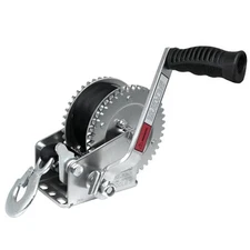  2000lbs Heavy Duty Boat Trailer Winch with 26FT Strap,2-Way Ratchet,4:1 Gear 