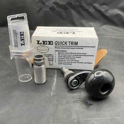 Lee Precision Deluxe Quick Trim 90437 Case Trimmer Cutter with trim die