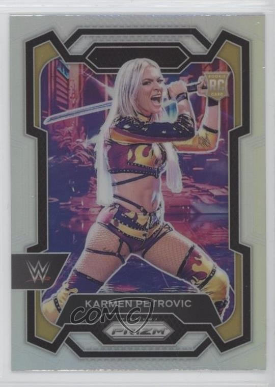 2024 Panini Prizm WWE Silver Prizm Karmen Petrovic #107 Rookie RC