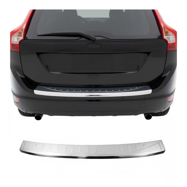 Ladekantenschutz StoßStange FüR Volvo XC60 I 2013-2017 FL Edelstahl GebüRstet-image