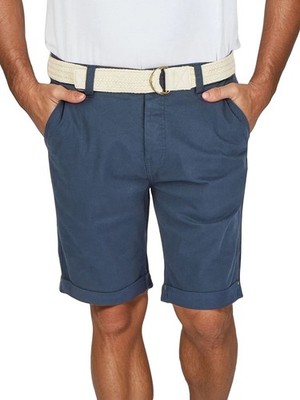 DENIMFY Kurze Hosen Herren mit Gürtel DFLio Regular Fit Chino Shorts Sommerhose