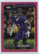 2024 Topps Chrome Rookies Magenta Speckle Refractor /399 Nate Wiggins #227 1d0h