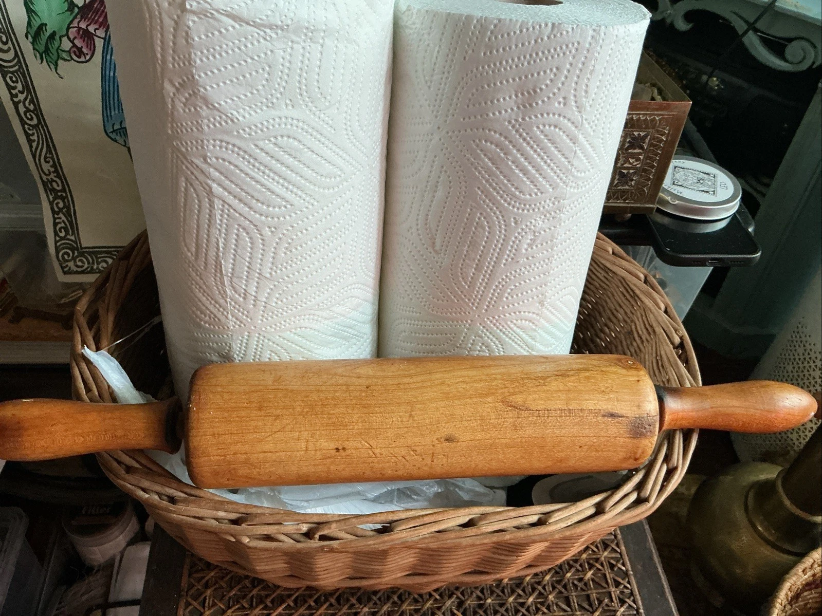 Vintage Wooden Rolling Pin,4 Pieces, Beautiful Wear,18 Inches Long
Opens in a new window or tab