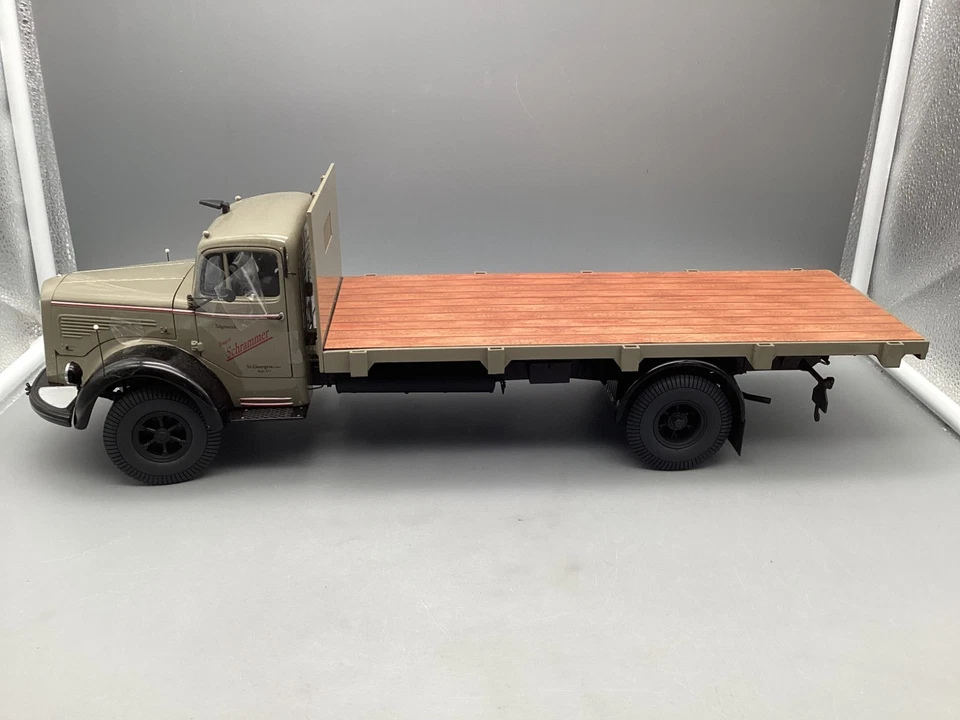 LKW Modell 1:18 Minichamps Mercedes Benz L 6600 Stake Truck 1950 mit OVP - Bild 3 von 4