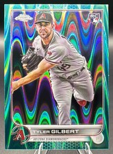 2022 Topps Chrome Sonic Tyler Gilbert #65 Aqua RayWave Refractor /199 RC