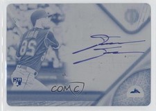 2017 Topps Tribute Printing Plate Cyan 1/1 David Dahl #TA-DD Auto v9t