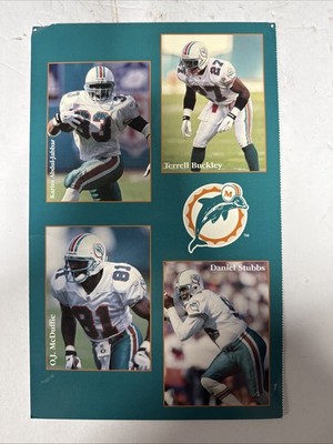 1996 Miami Dolphins Photo Album Poster Marino Zach Thomas NFL AT&T