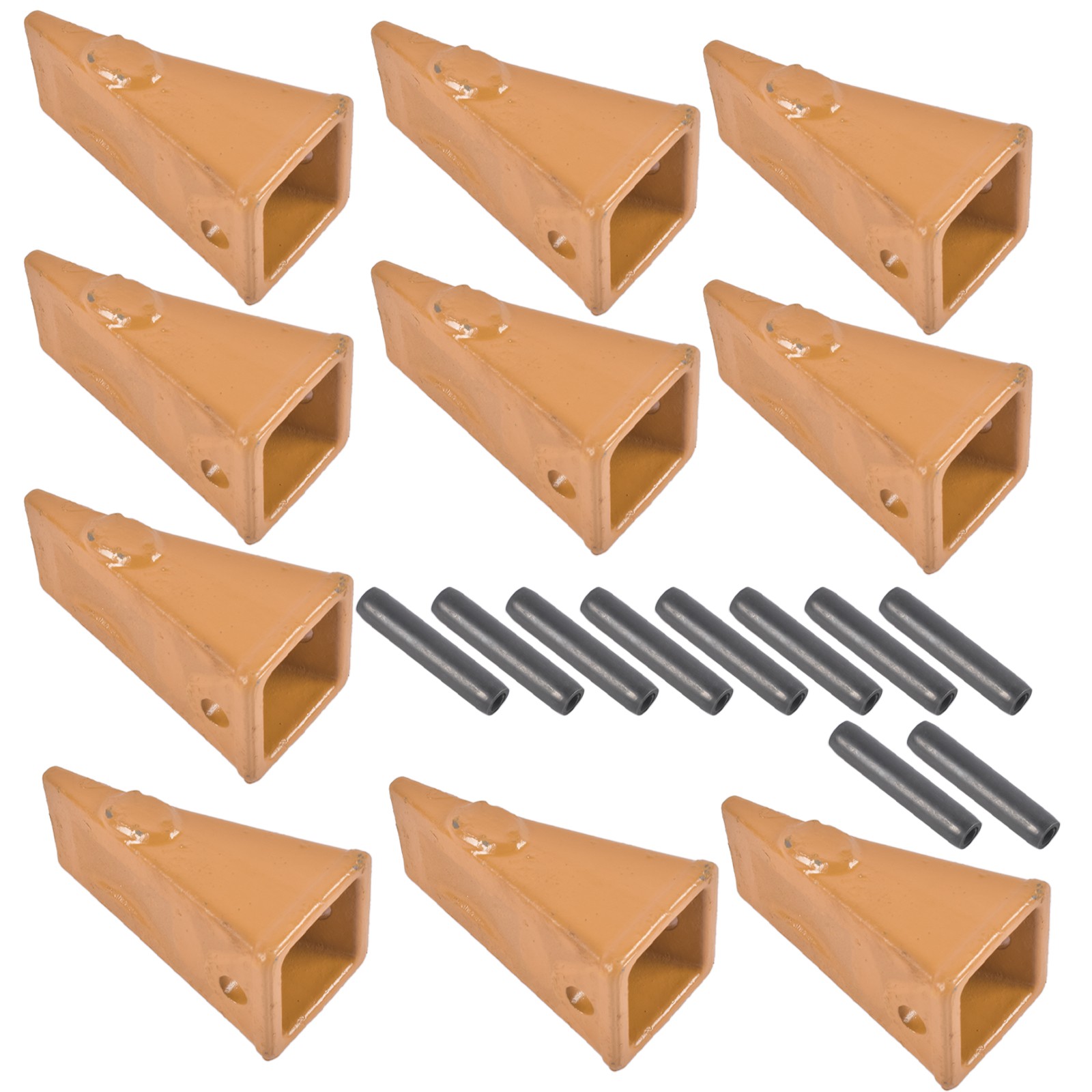 X156 X156S Dirt Teeth Bucket Teeth/Tooth with P156 Roll Pins 10Pcs Alloy Steel