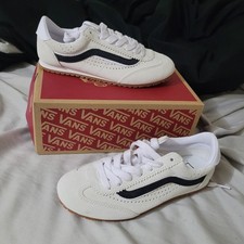 VANS Super Lowpro Unisex White Suede Low Top ...