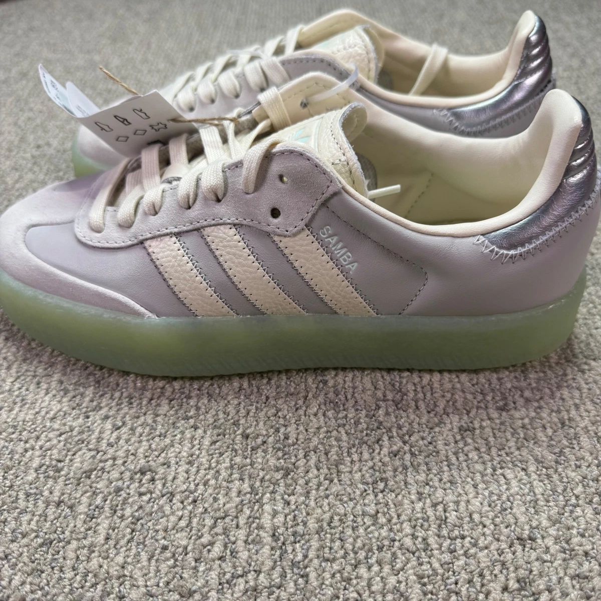 adidas Samba OG White Mint Grey W for sale | eBay