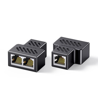 RJ45 Netzwerk Lan Y Verteiler Adapter 1 zu 2 Splitter CAT6 8P8C EthernetKabel