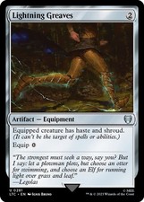 Lightning Greaves Commander: The Lord of the Rings: Tales of M... Magic 281 NM U
