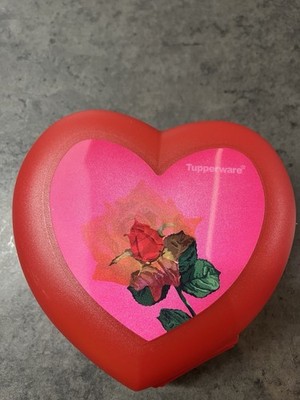 Tupperware Brotdose Rot Herz Wackelbild Rose, Geburtstag, Valentinstag