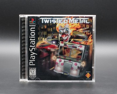 Twisted Metal PlayStation 1 PS1 Black Label CiB Complete Tested Working Reg Card