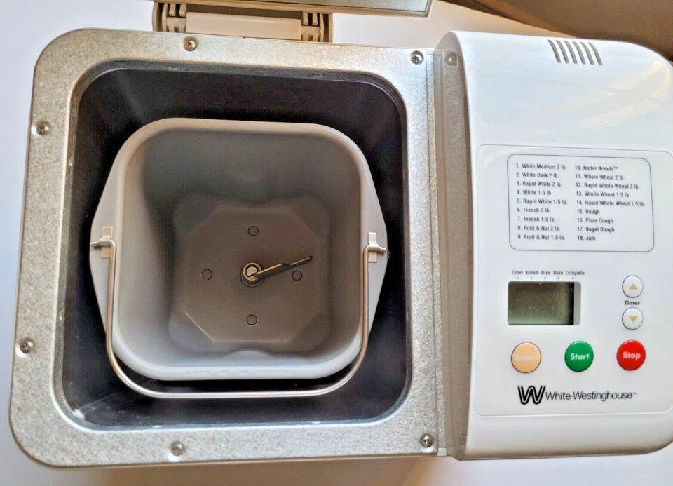 Máquina de pan fresco White-Westinghouse 2 lb WWTR444A (¿nunca se ha usado?) Foto 4 de 4