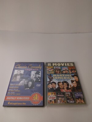 2 Classic DVDS: Classic Comedy Laugh Pack ( 2003)/ 8 Wartime Comedies (2015)