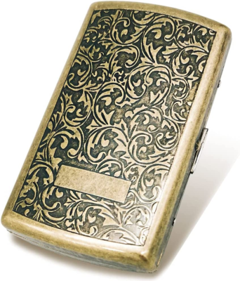 tobacco box steel Metal Storage Pocket Size (100*65mm) Cigarettes Case for 70MM Papers Holder Tobacco Tin Pattern Random Cigarette Case Mini Tobacco Box