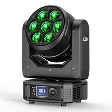 7x50W LED Zoom Moving Head Stage Light RGBW DMX Beam Wash Lighting DJ Disco Bar