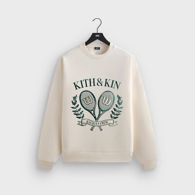 SOLD OUT Kith for Wilson Racquet Crew Nelson Crewneck M IN