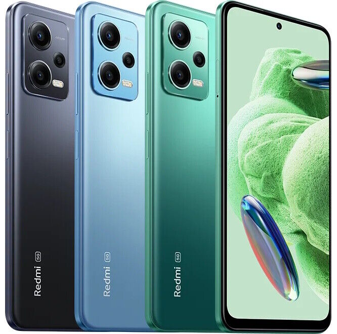 Redmi Xiaomi Note 12 5G (128 GB + 6 GB) desbloqueado de fábrica 6.67 ''  48MP Triple Cámara (no para el mercado de EE. UU.) Extra (con paquete de