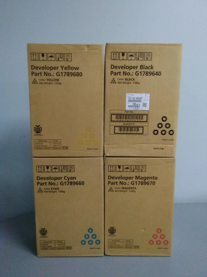  Ricoh Lot of 4 Developer G1789640 G1789670 G1789660 G1789680 Pro C720S Sealed   - Image 3 of 4
