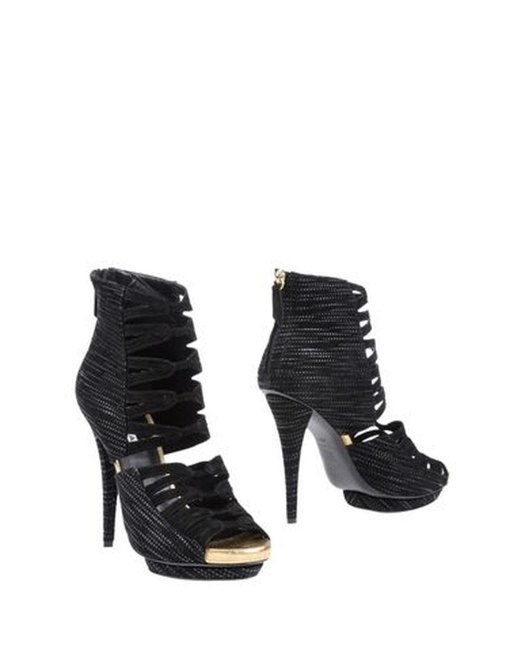 PANTOFOLA D’ORO BURAK UYAN SANDALI NERI STIVALETTI INDOSSATI UNA VOLTA Taglia 8 5M