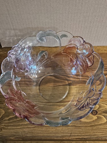 Vintage Profiles Versailles Collection Flower Salad Bowl Purple Pink Lilly - Picture 4 of 7