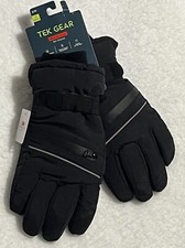 NWT Tek Gear Men's Warm Tek Touch Screen 3M THINSULATE Ski Gloves Black S/M