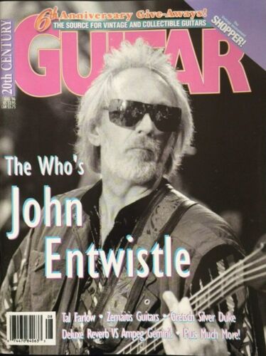 20th Century Guitar Magazine August 1996 The Who John Entwistle Tal Farlow NEW! - Afbeelding 1 van 1
