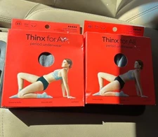 Thinx for all Period Underwear absorbent washable odor & leak size XS lot of 2