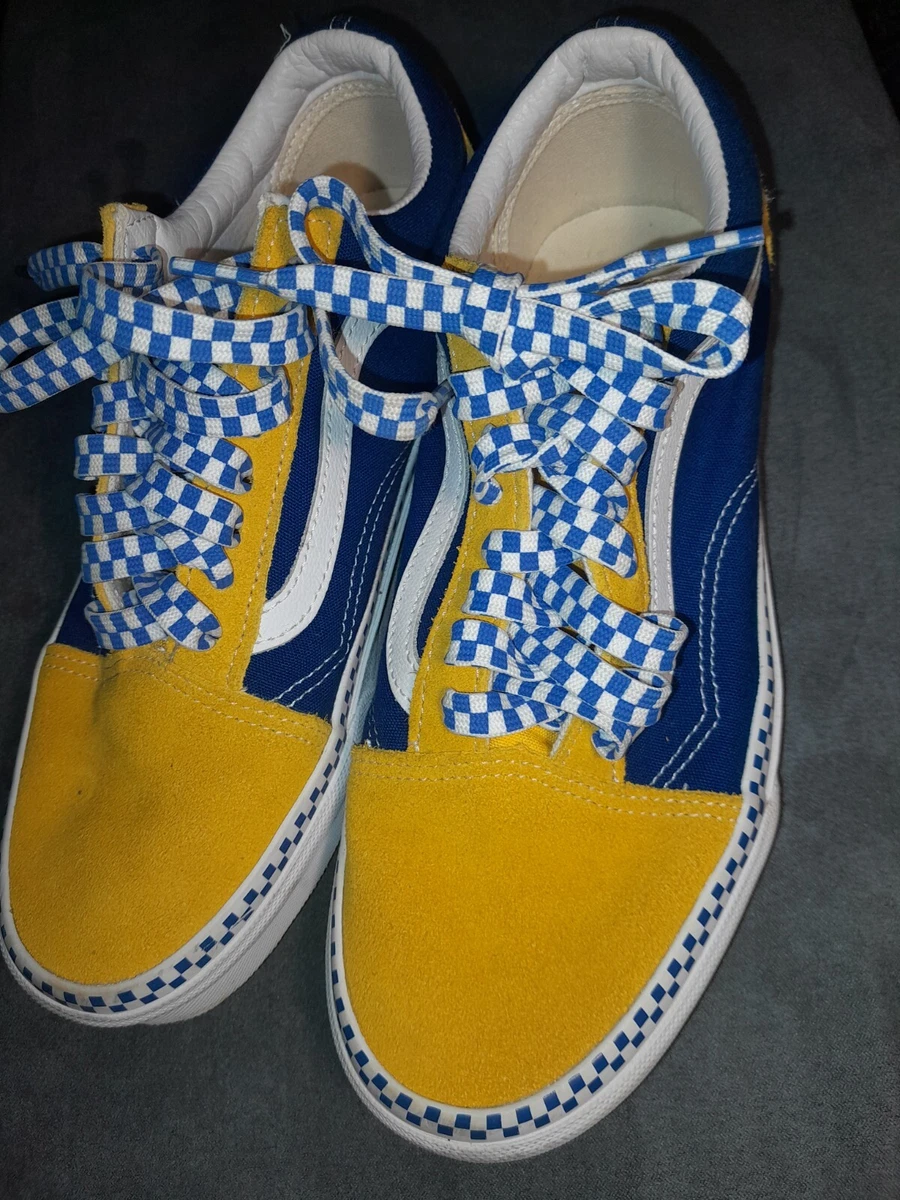 Royal blue and yellow best sale vans
