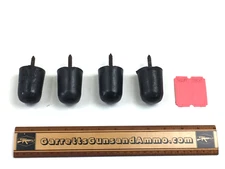 lot of 4 Stock forearm forend sporter rifle tip Plastic parts or repair  749247