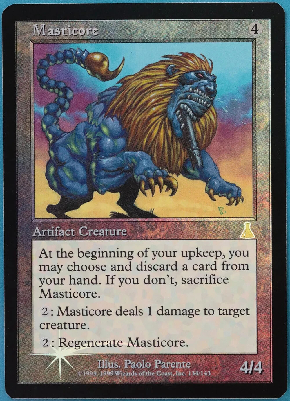 FOIL Masticore NM Urza's Destiny MTG Magic the Gathering Artifact English Card