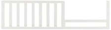 Kathy Ireland Pennsylvania Sleigh Crib Guard Rail - Classic White Lajobi 2521342