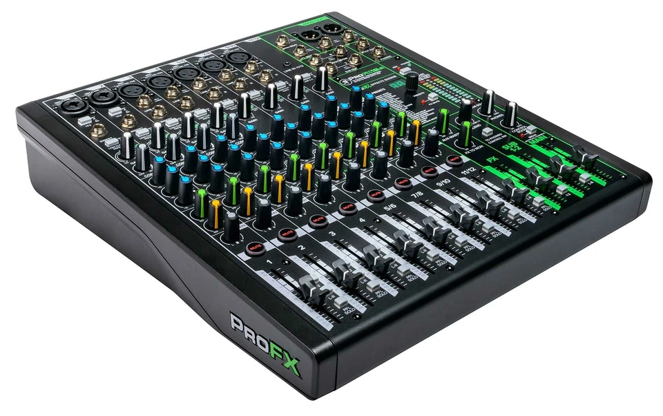 Mackie ProFX12v3 12-Channel Effects Mixer w/USB+7 Piece Drum Mic Kit ProFX12 v3 - Image 3 of 4