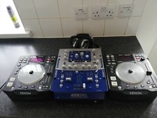 Denon DN-S1200 x 2,Numark Dxm06,DJ headphones&nbsp;