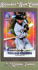 2021 Bowman Chrome #DOG-11 Yoelqui Cespedes Dawn of Glory Atomic Refractor #/150