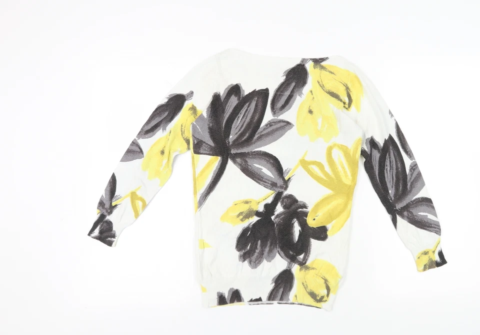 Next Women's Floral White Pullover Jumper, UK 6 - Image 2 of 4