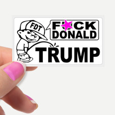 "FK DONALD TRUMP" Piss on Trump FDT Sarcastic Funny Political Bulk Sticker Packs