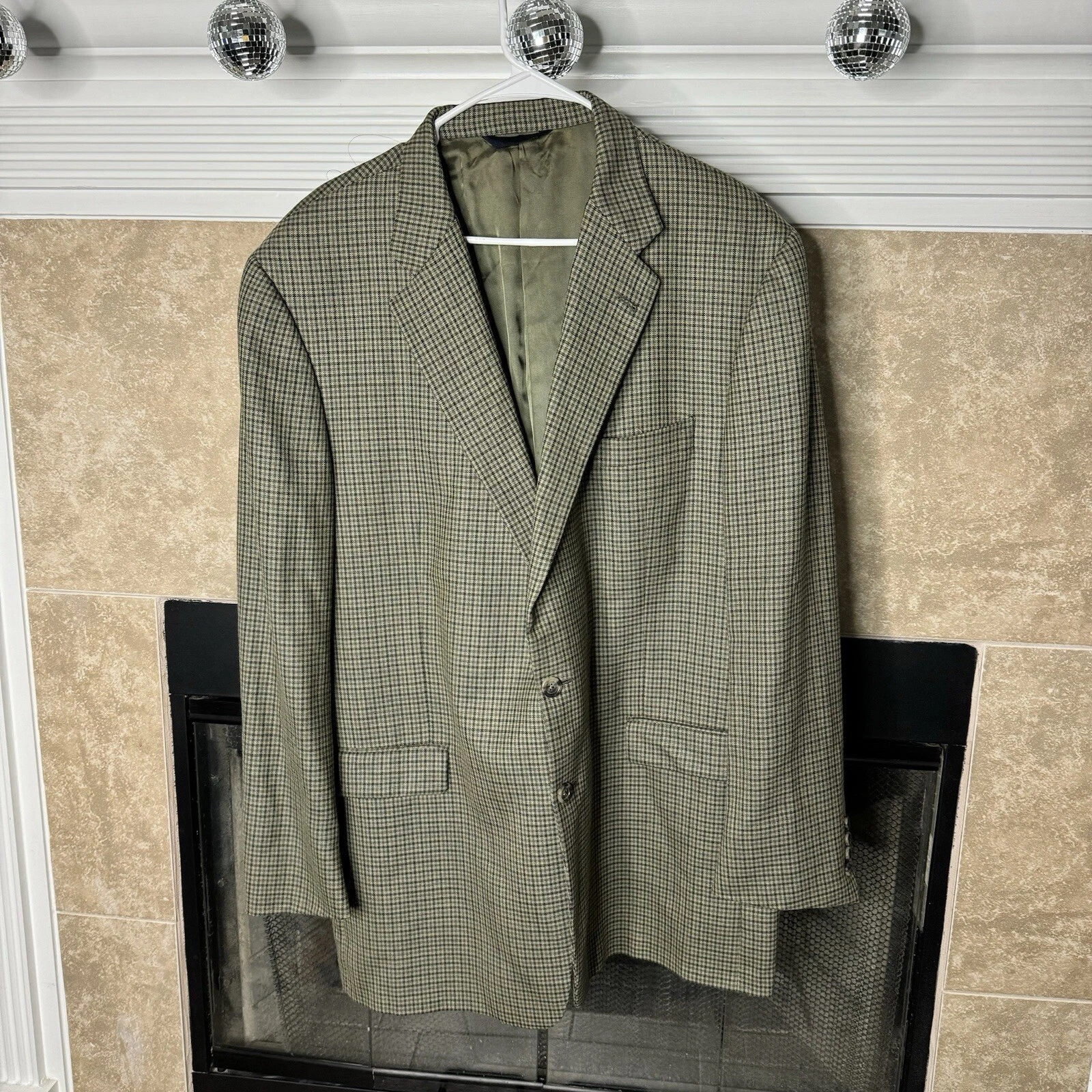 Blazer Burberry London Cambridge uomo 46 lungo lana cappotto giacca tuta quadri scacchi