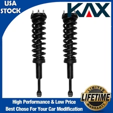 Pair (2) Front Struts w/ Coil Spring Assembly For Toyota Tundra 2007-2020 4WD