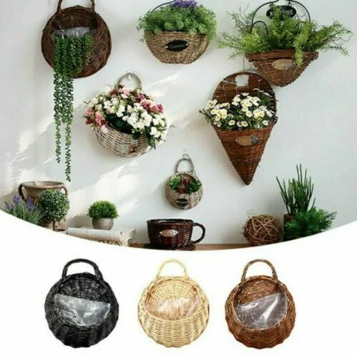 Cesto Portaoggetti in Rattan Intrecciato a Mano Cesti Di Frutta